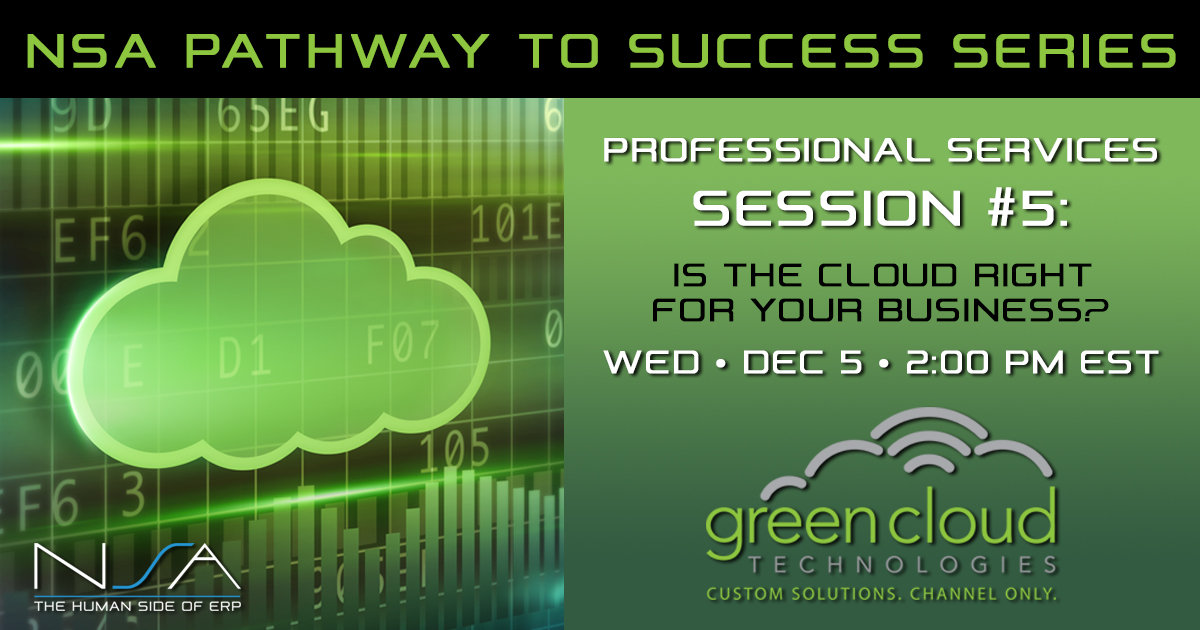 Pathway to Success Professional Services Series #5 with Green Cloud