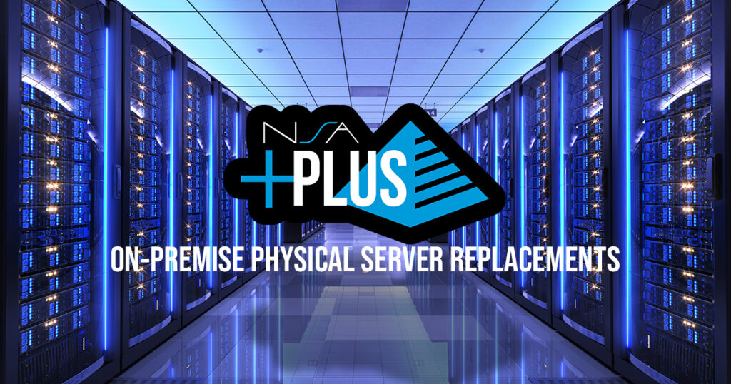 server room with NSA PLUS+ logo